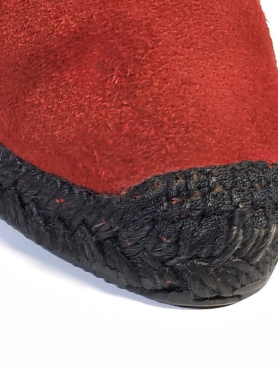 YSL Shoes Red Suede Espadrilles Loafers Womens Size 6.5 main image 10